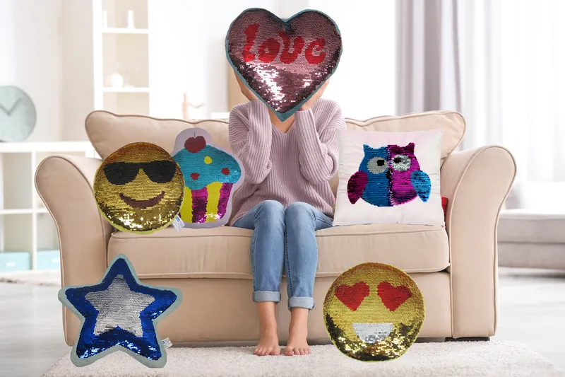 Reversable Sequin Pillows