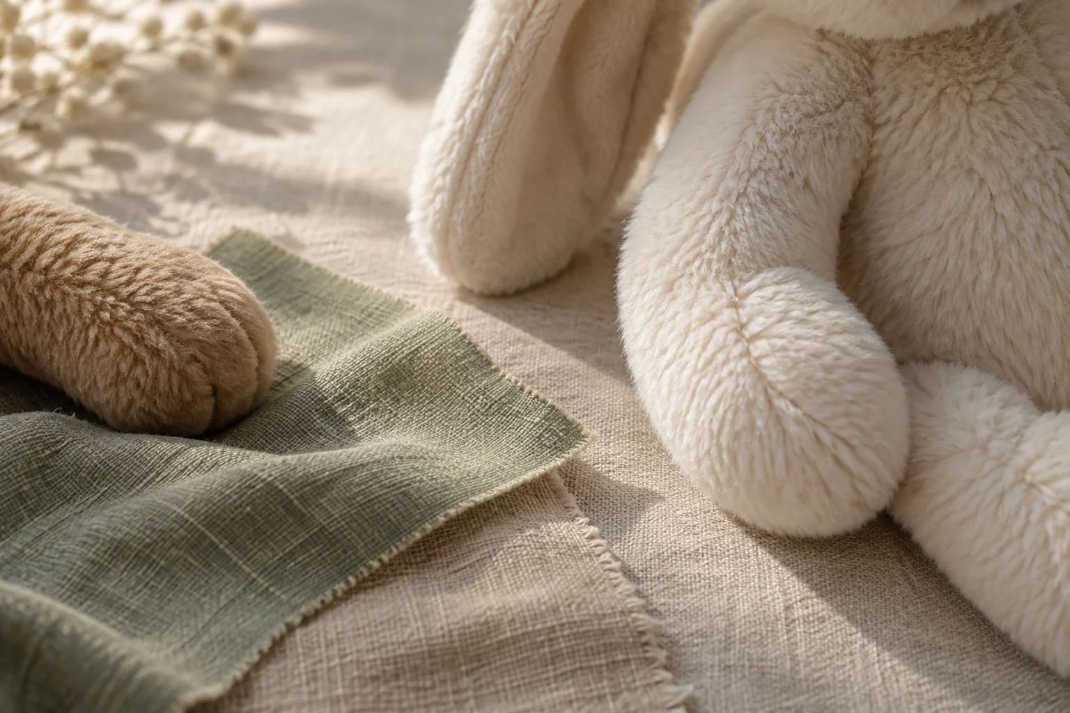 AI-generated concept study of soft textile textures