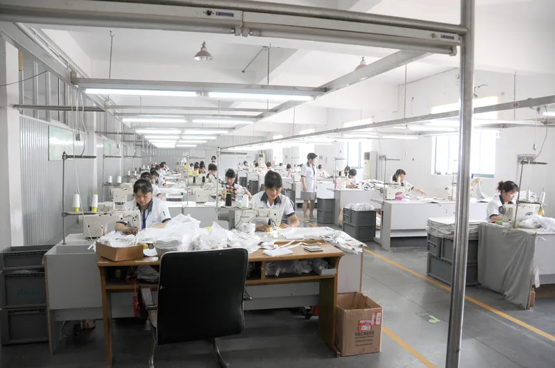 Wide view of the sewing workshop