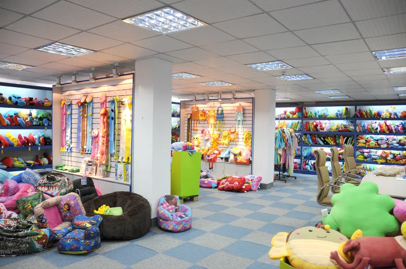 Product displays inside the Able Arts & Crafts showroom