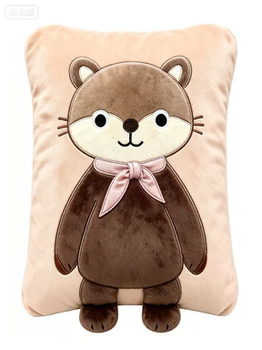 Brown Woodland Animal Cushion, design reference