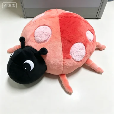 Pink Spotted Ladybird Plush — design reference