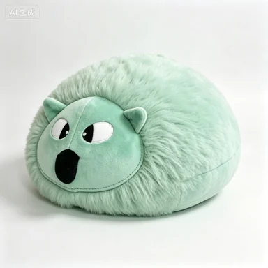 Mint Round Woodland Cushion — design reference