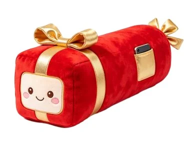 Red Gift Bolster — design reference