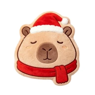 Santa Hat Bear Face Cushion, design reference