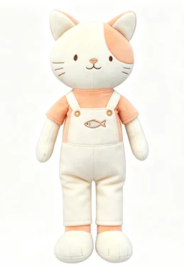 Cream Cat Character Doll, design reference