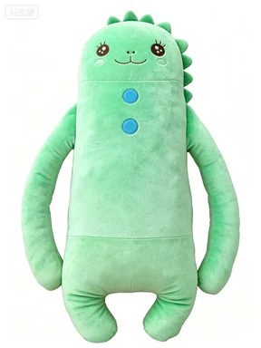 Green Long Dinosaur Character — design reference