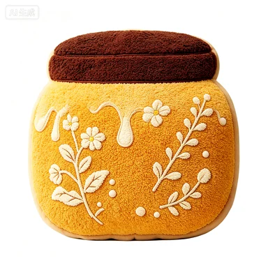 Floral Honey Jar Cushion, design reference