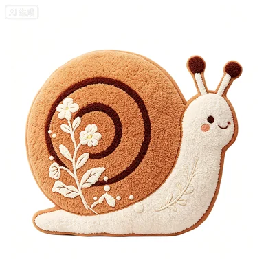Floral Snail Cushion, design reference