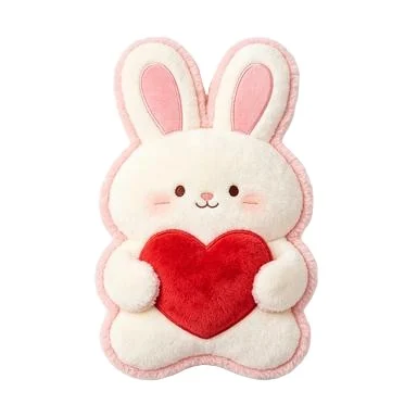 Upright Bunny Heart Cushion — design reference