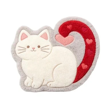 Heart Tail Cat Cushion — design reference