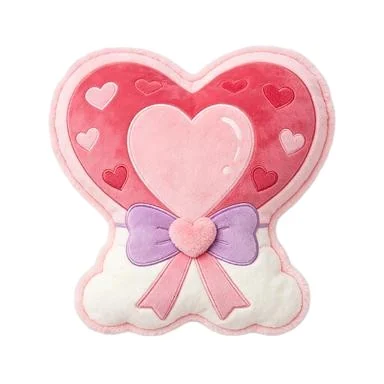 Pink Heart Bouquet Cushion, design reference