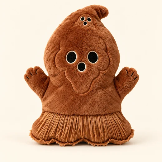 Brown Halloween Character Cushion — design reference