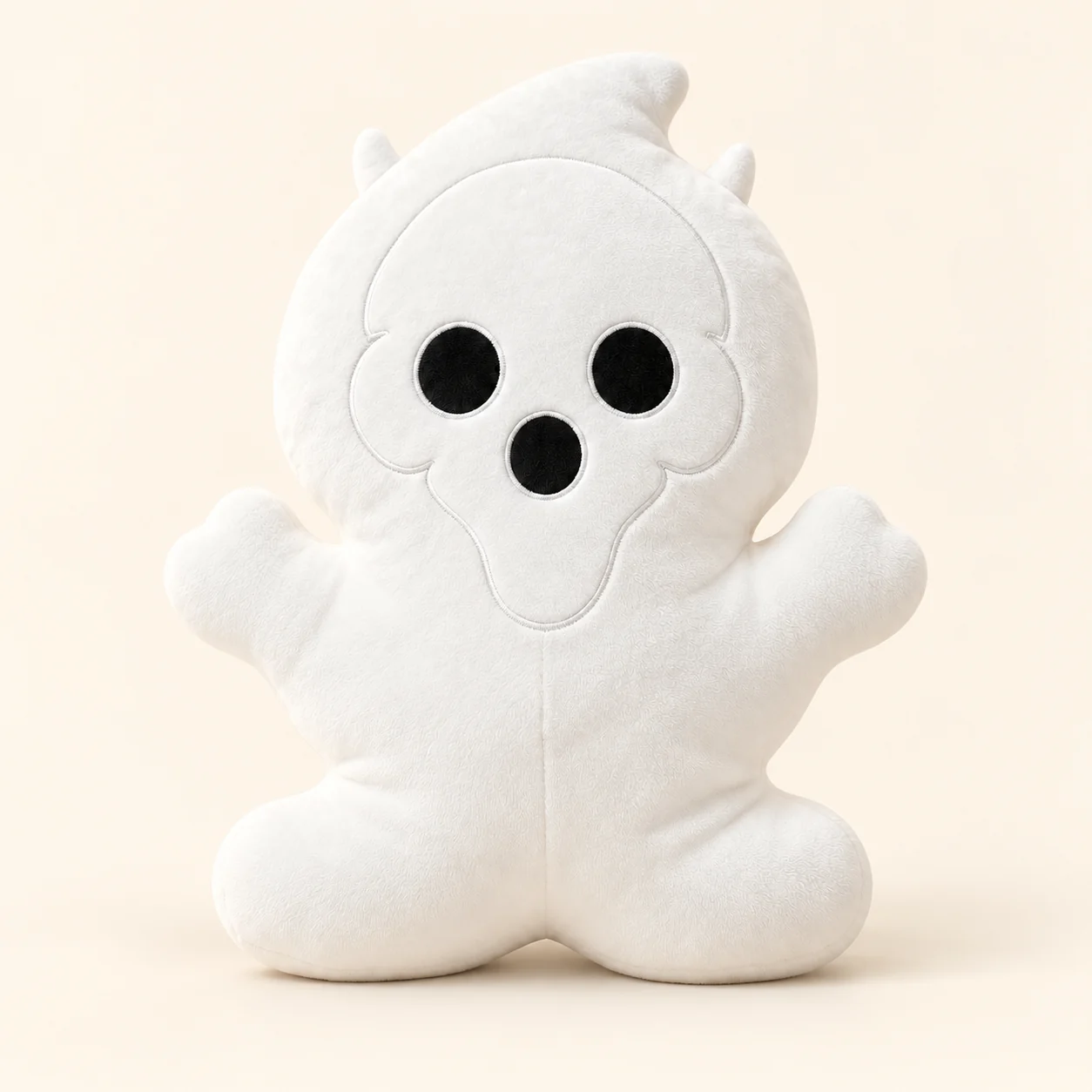 White Halloween Character Cushion, design reference