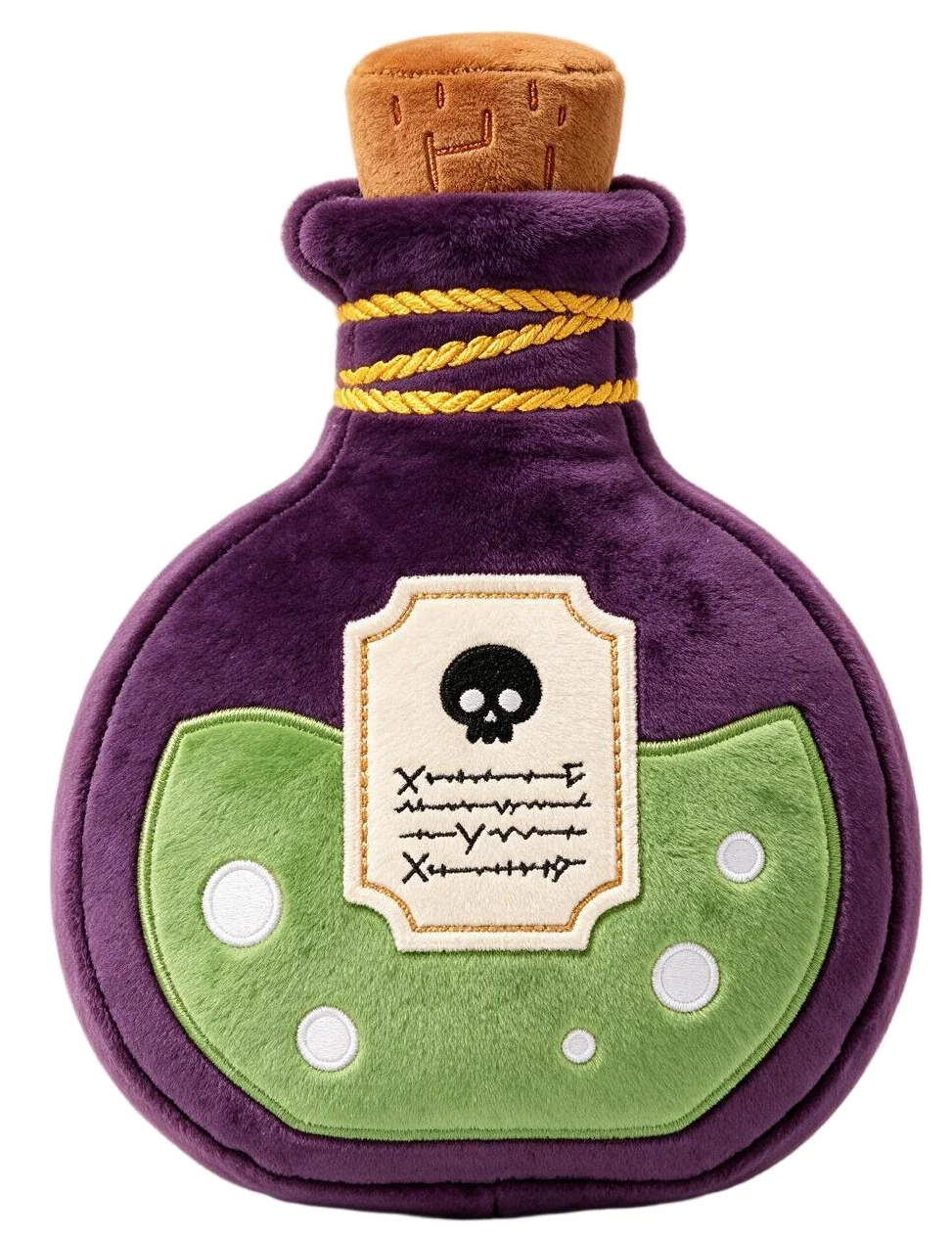 Purple Potion Bottle Cushion, design reference