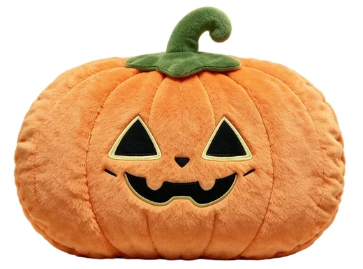 Orange Jack-o-Lantern Cushion — design reference