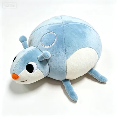 Blue Rounded Bug Cushion — design reference