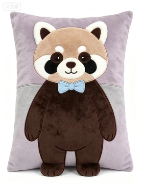 Red Panda Character Rectangular Cushion — design reference