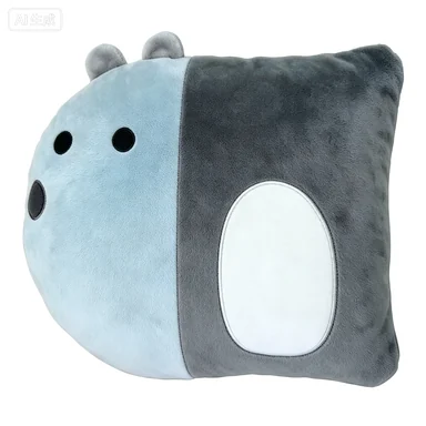 Two-Tone Round-Front Animal Cushion — design reference