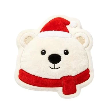 Festive Bear Face Cushion, design reference