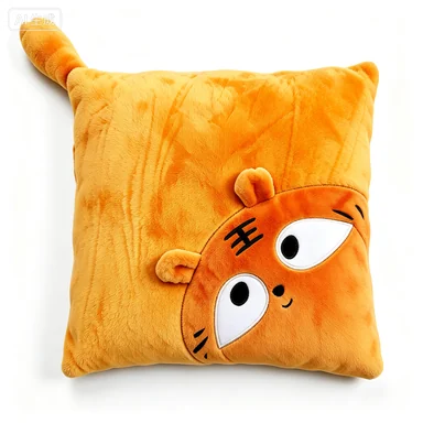 Orange Tiger Corner Cushion, design reference