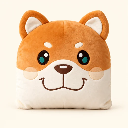 Orange Dog Face Cushion Concept — design reference