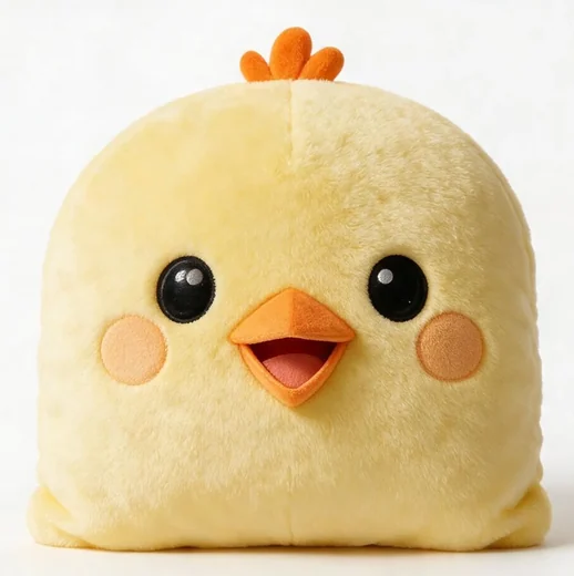 Yellow Chick Face Cushion Concept — design reference