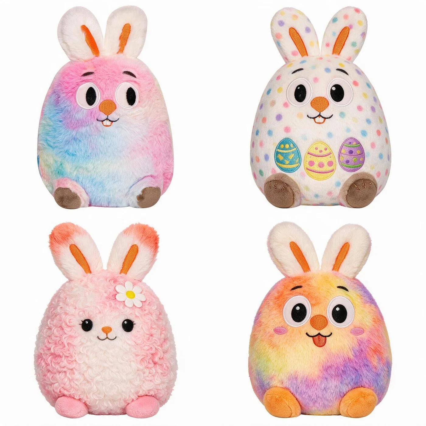 Rainbow Easter Rabbit Cushion Collection, design reference