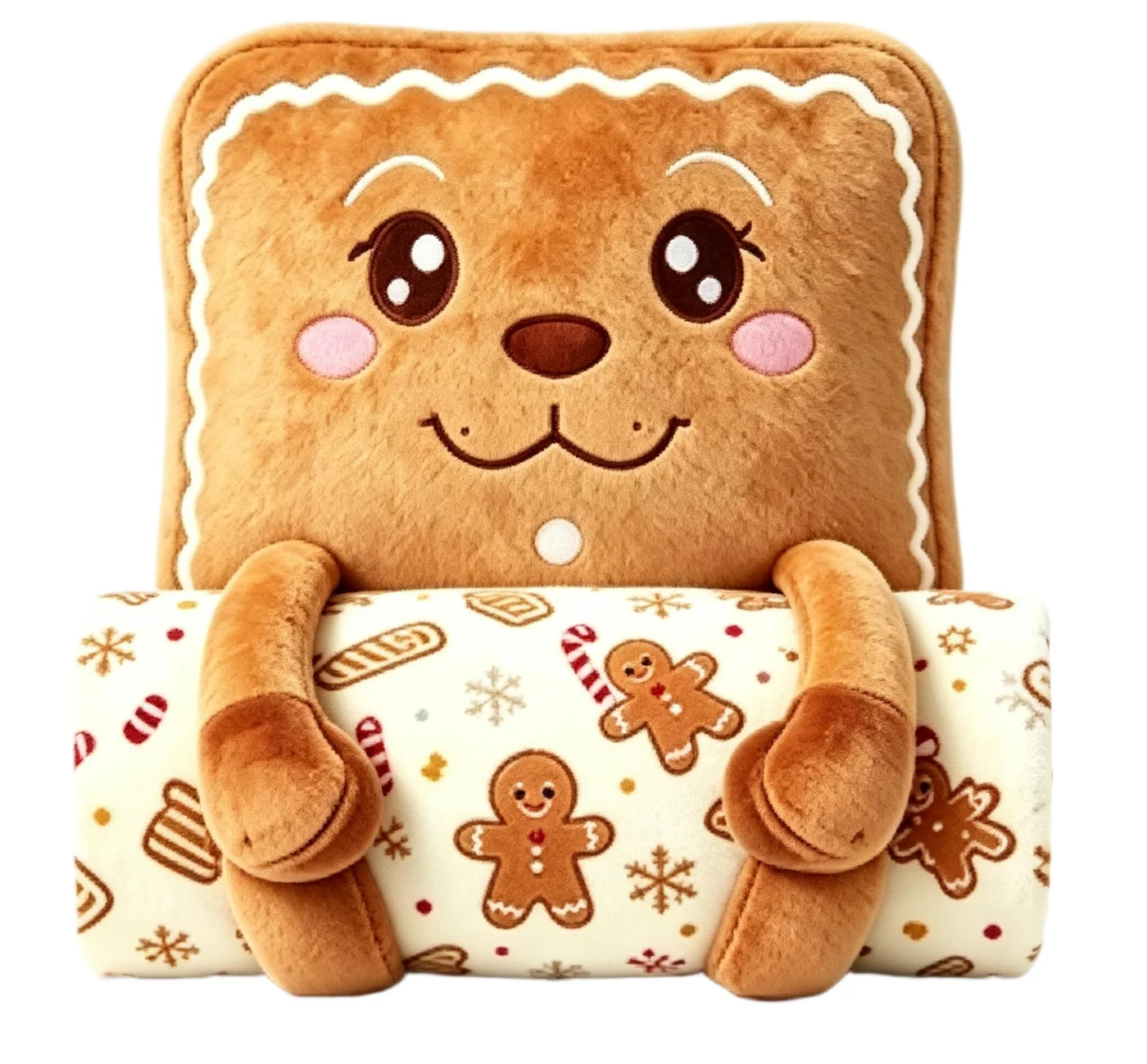 Gingerbread Cushion and Festive Blanket Concept, design reference