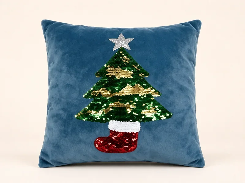 Christmas Sequin Pillow Design 5 — ABLE-SEQUIN-005