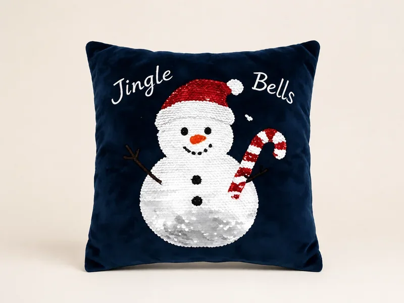 Christmas Sequin Pillow Design 6 — ABLE-SEQUIN-006
