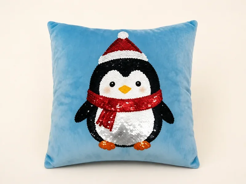 Christmas Sequin Pillow Design 9 — ABLE-SEQUIN-009