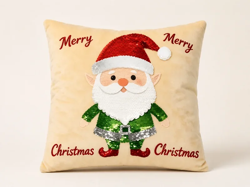 Christmas Sequin Pillow Design 12 — ABLE-SEQUIN-012