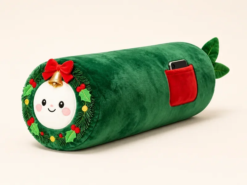 Christmas Bolster Pillow Design 6 — ABLE-PILLOW-033