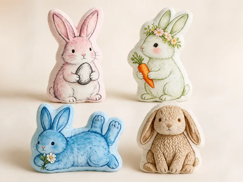 Easter Shaped Pillow Design 3 — ABLE-PILLOW-094