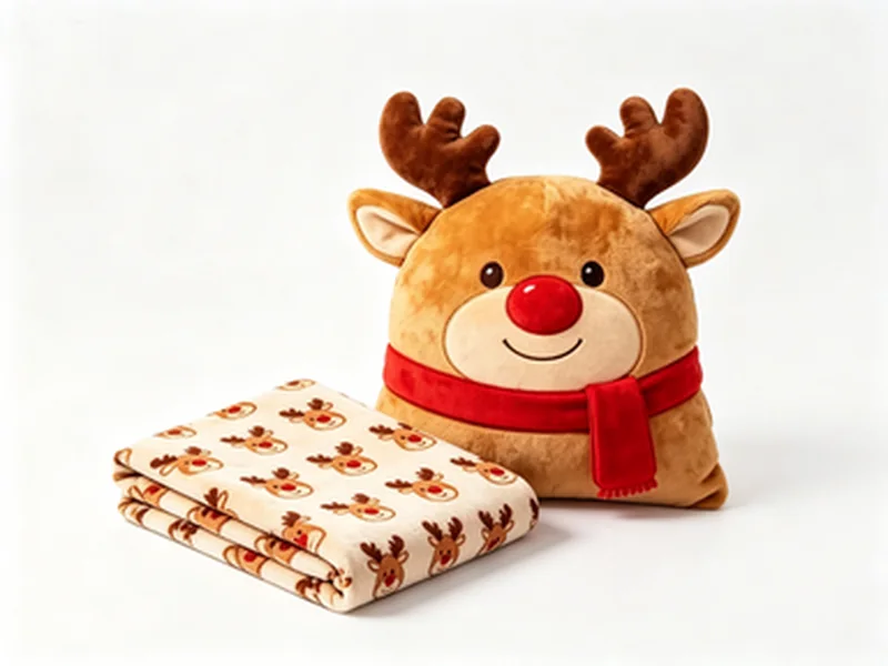Christmas Pillow & Blanket Set 15 — ABLE-BLKT-024