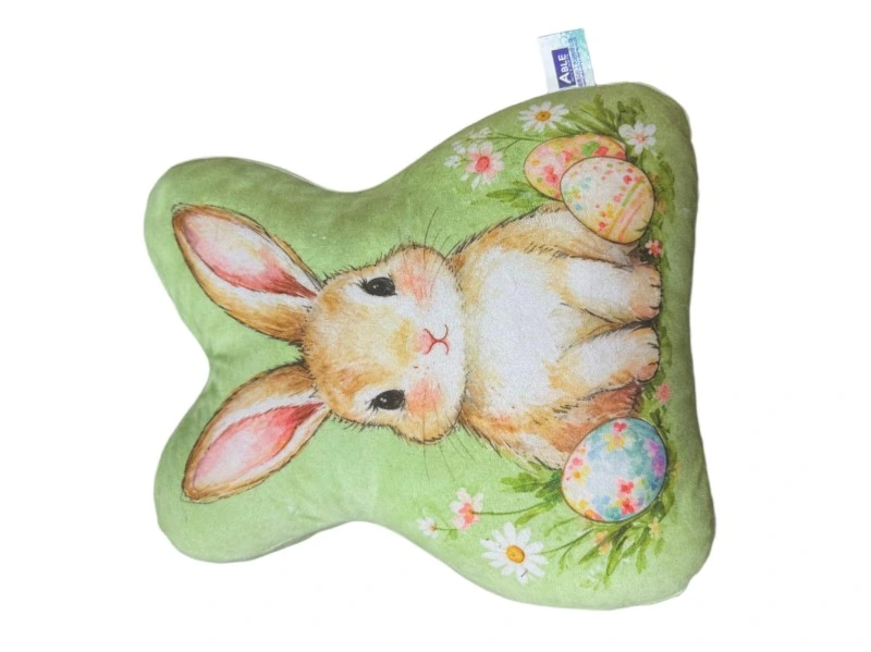 Green Easter basket rabbit — WB2-001