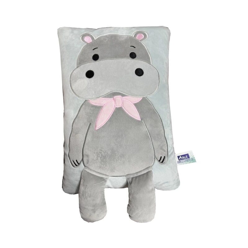 Grey hippo panel cushion — WB2-012