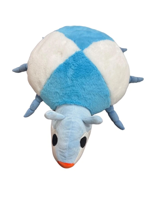 Blue and white round beetle — WB2-026