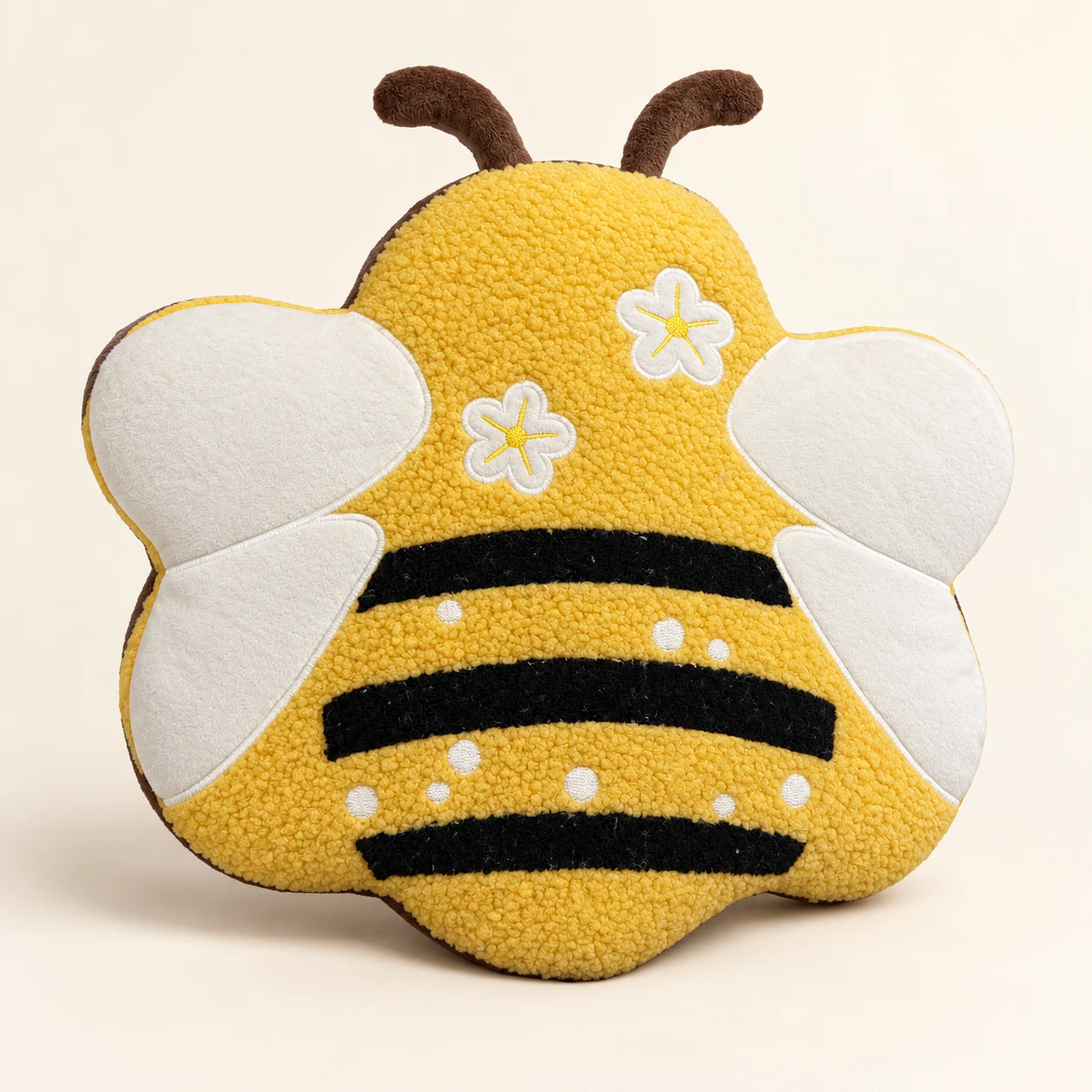 AI alternate-view illustration of Bee silhouette cushion